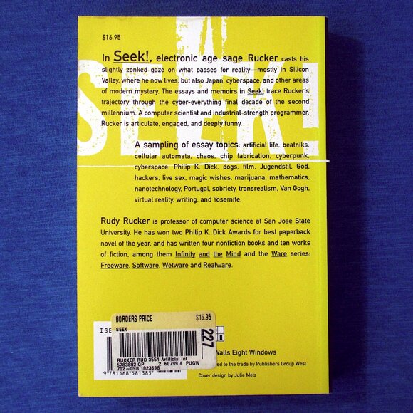Book: Seek! Selected Nonfiction by Rudy Rucker - Picture 8 of 8
